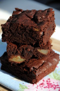 Pear and Chocolate Brownies Pear and Chocolate Brownies