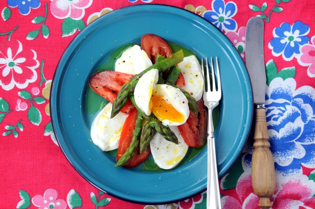 A British Asparagus, Mozzarella Salad AND a VERY BIG Thank You!