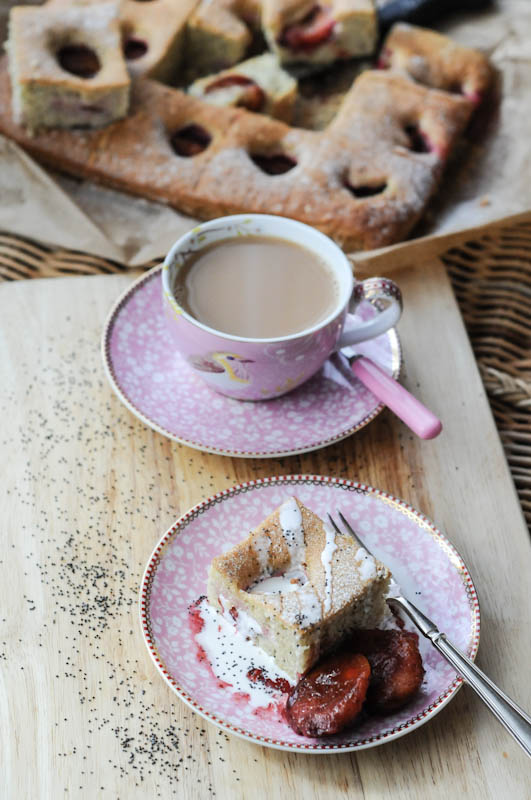 Poppy Seed and Plum Cake