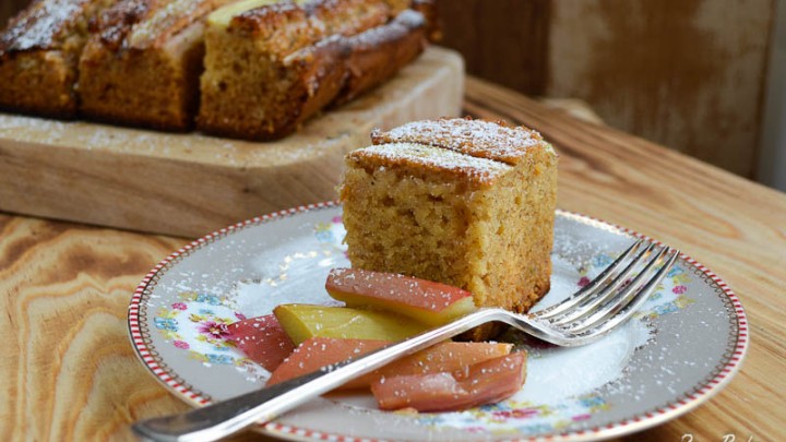 A Rhubarb and Almond Cake for the Good Food Channel