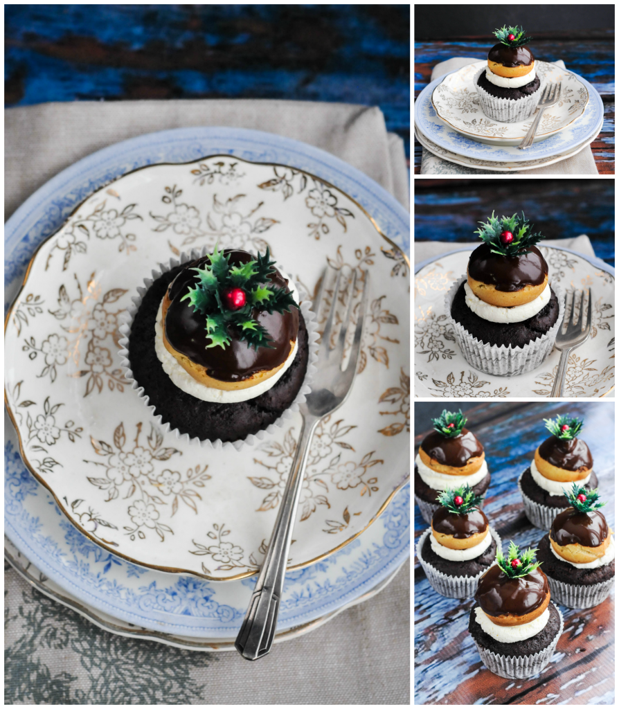 Christmas Pudding Cupcakes