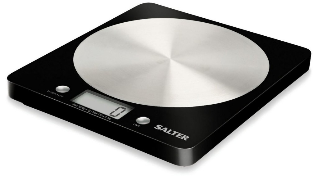 Salter Slim Design Electronic Platform Kitchen Scale - Black