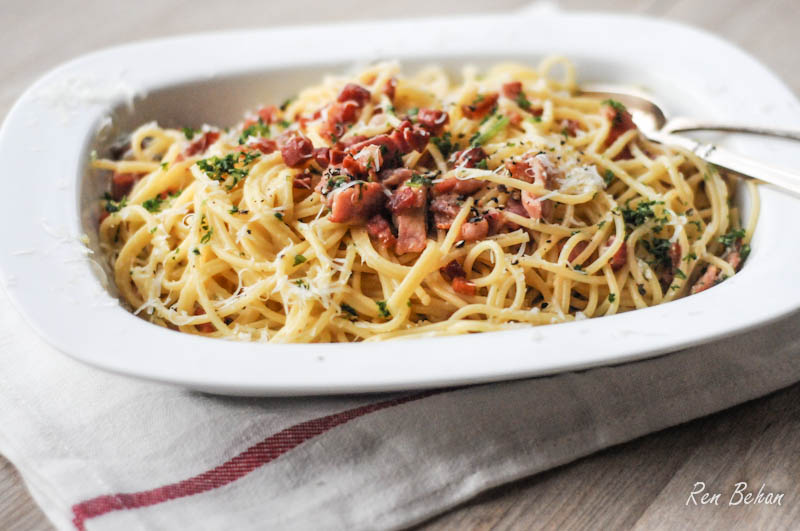 Family Spaghetti Carbonara (ASK Italian Cook Book)