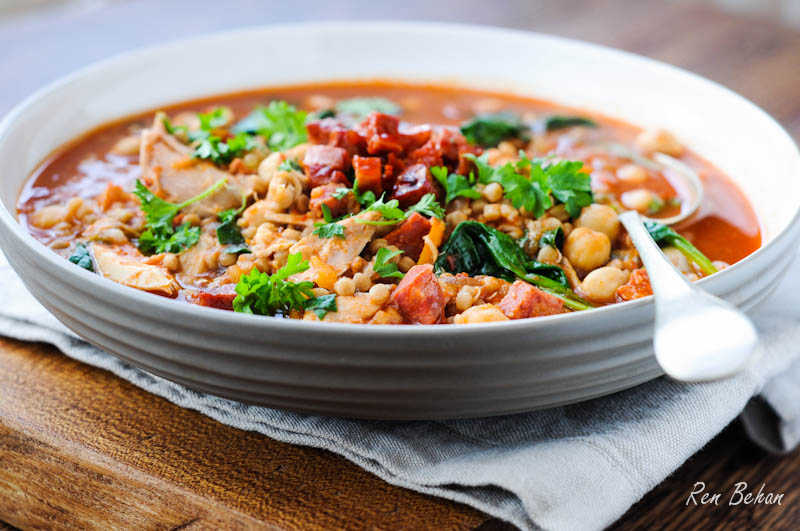 Recipe: Chorizo, Chicken and Chickpea Soup