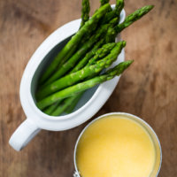 Two-Minute Power Blender Hollandaise (with asparagus)