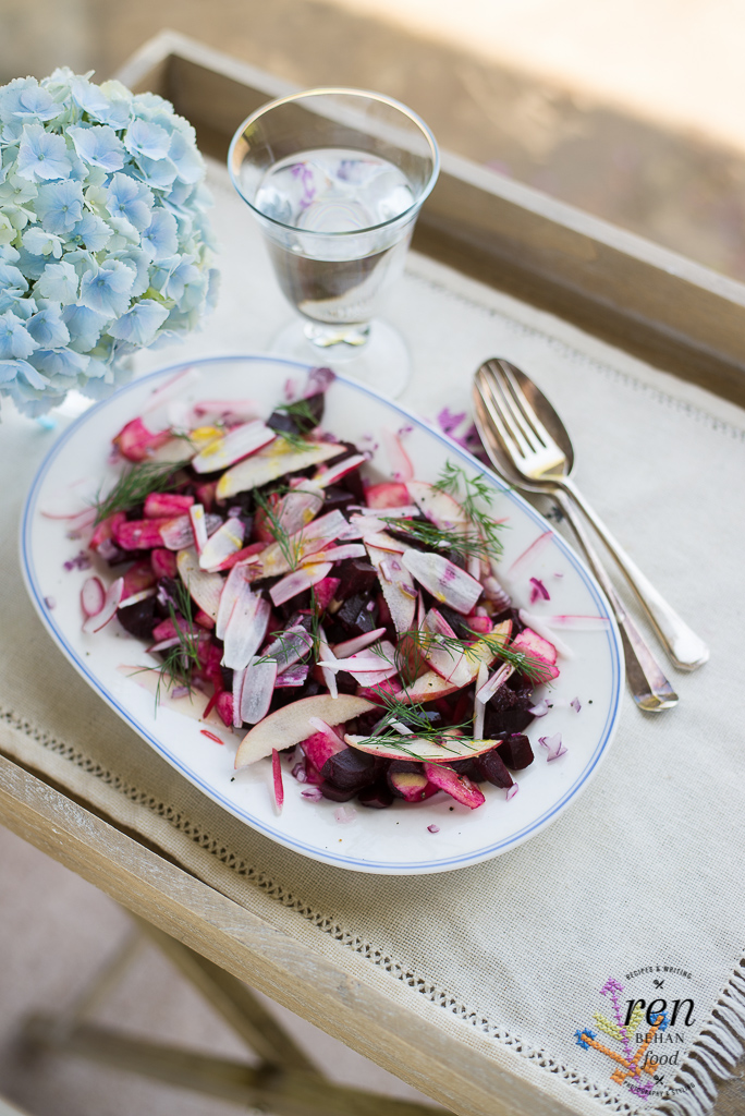 A Polish-Inspired Beetroot Salad with Apples, Radish and Dill