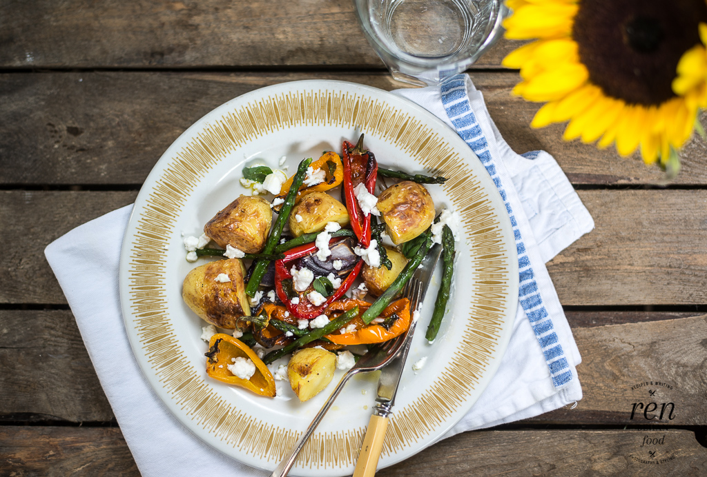 Roasted Summer Vegetables with British Goat’s Cheese #TasteOfSummer