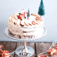 Easy Christmas Cake with Crunchy Apple Frosting