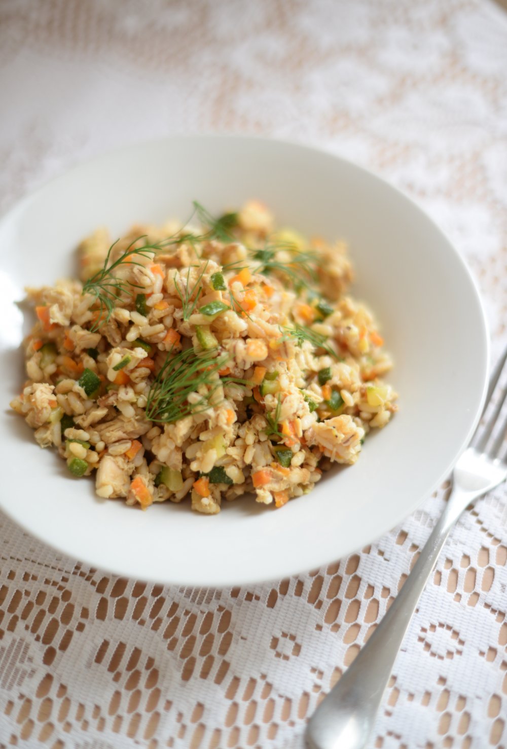 3 Grain Risotto with Chicken and Dill