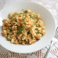 3 Grain Risotto with Chicken and Dill