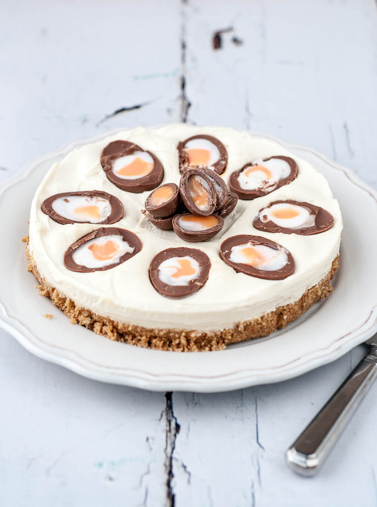 No-Bake Crème Egg Cheesecake